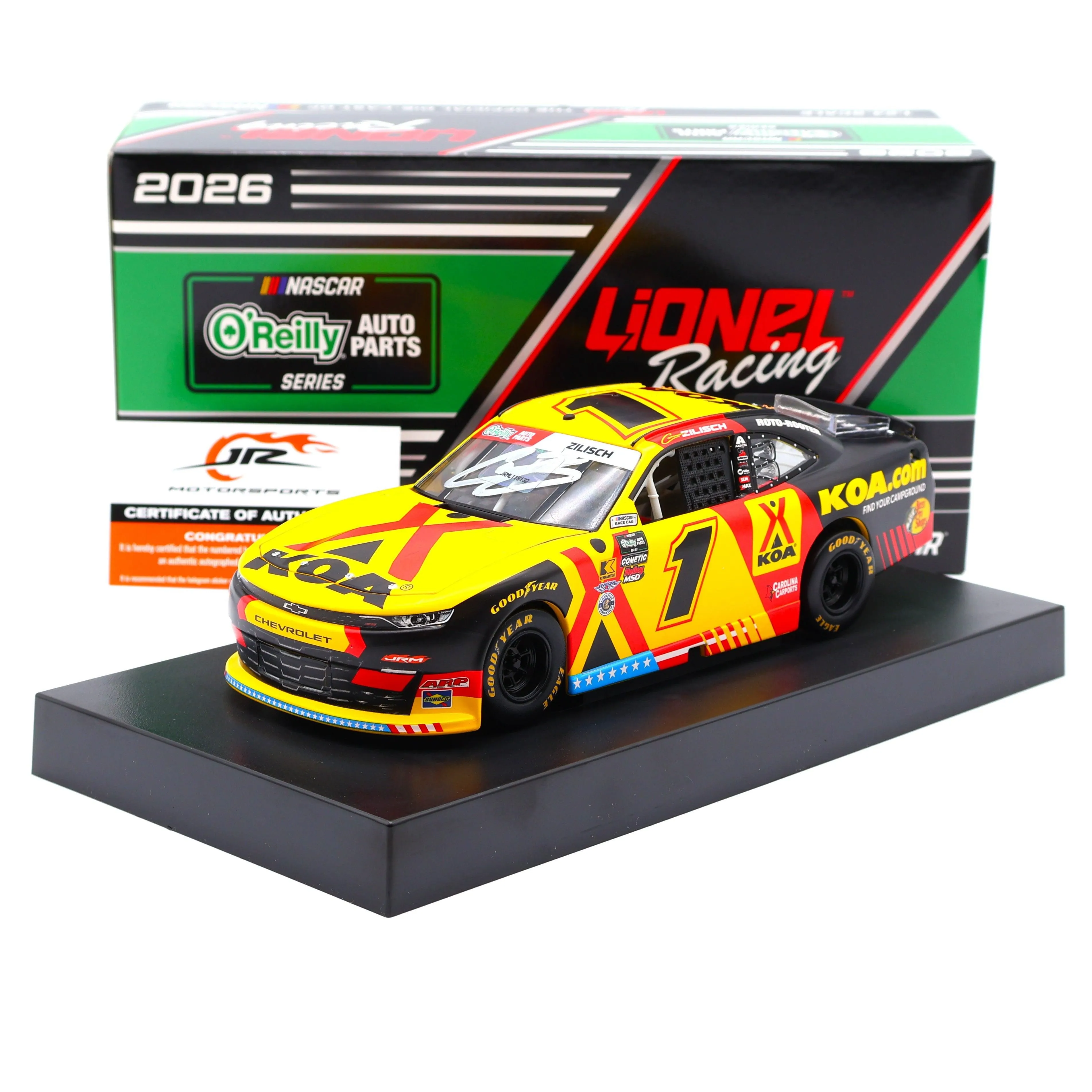 Connor Zilisch 2026 KOA Autographed 1:24 Nascar Diecast