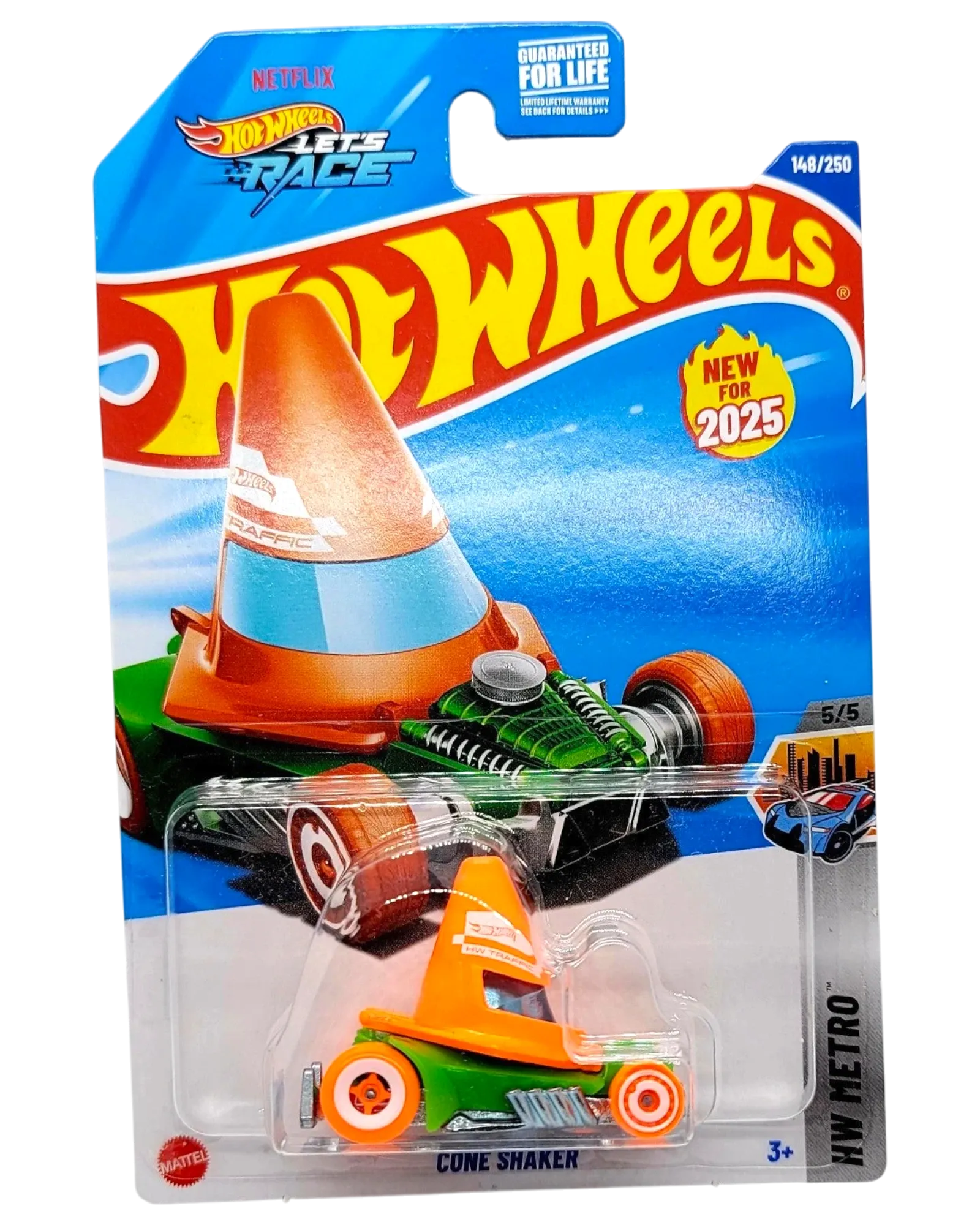 Hot Wheels Cone Shaker Orange 1:64 Die-Cast HW Metro 148/250