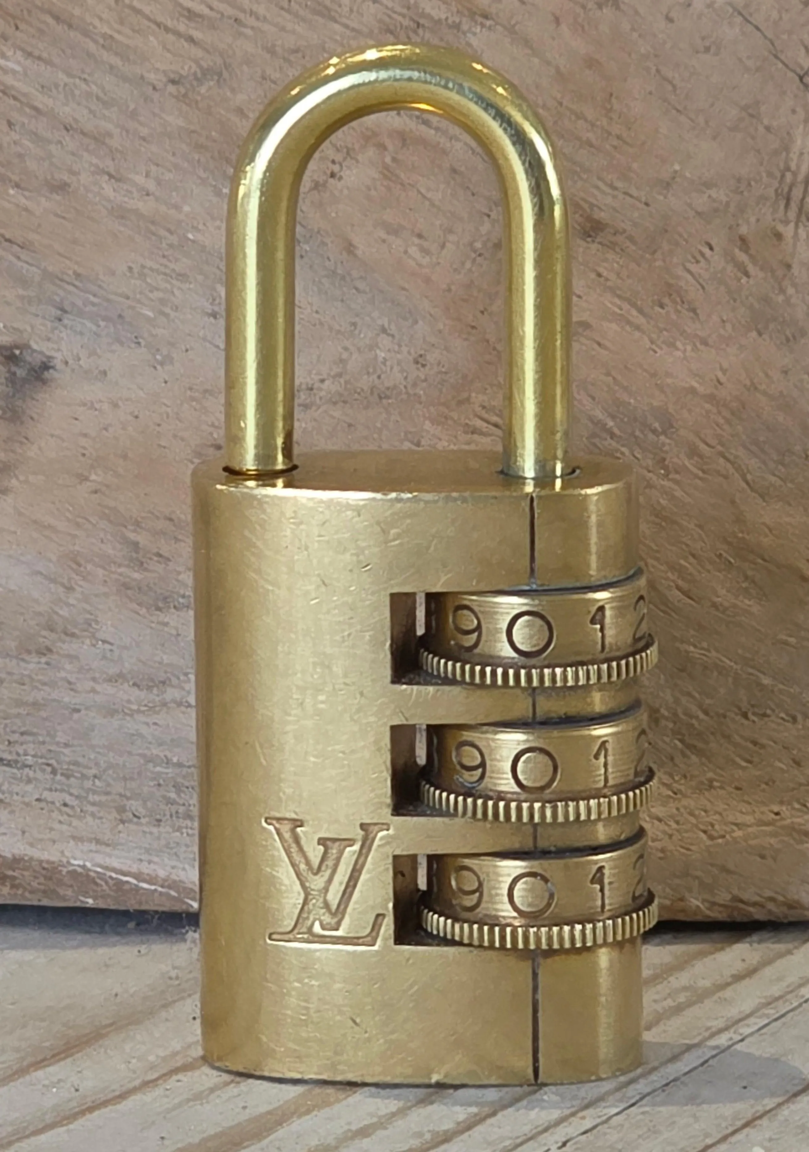 Authentic Louis Vuitton Vintage 3-Digit Cylinder Combination Padlock