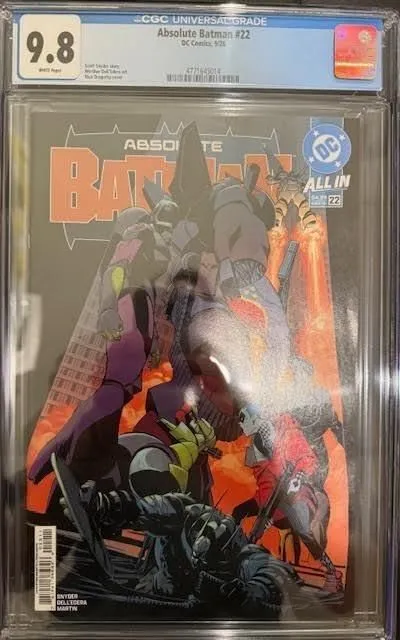 Slab | Absolute Batman #22 | CGC 9.8 |  1st Print | Cover A