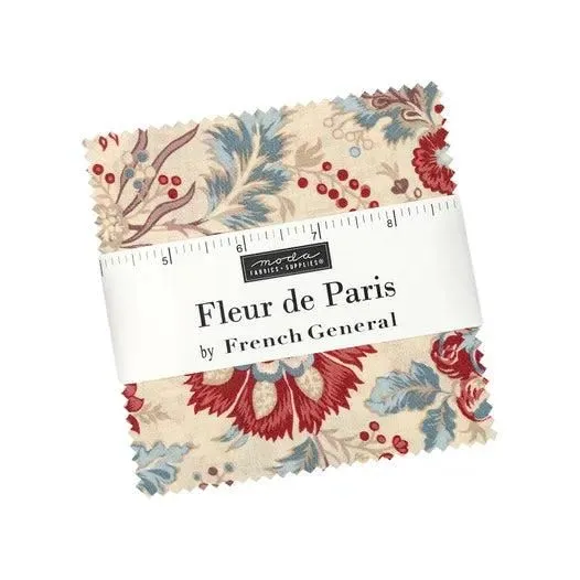 Fleur de Paris 5" Charm Pack French General for Moda