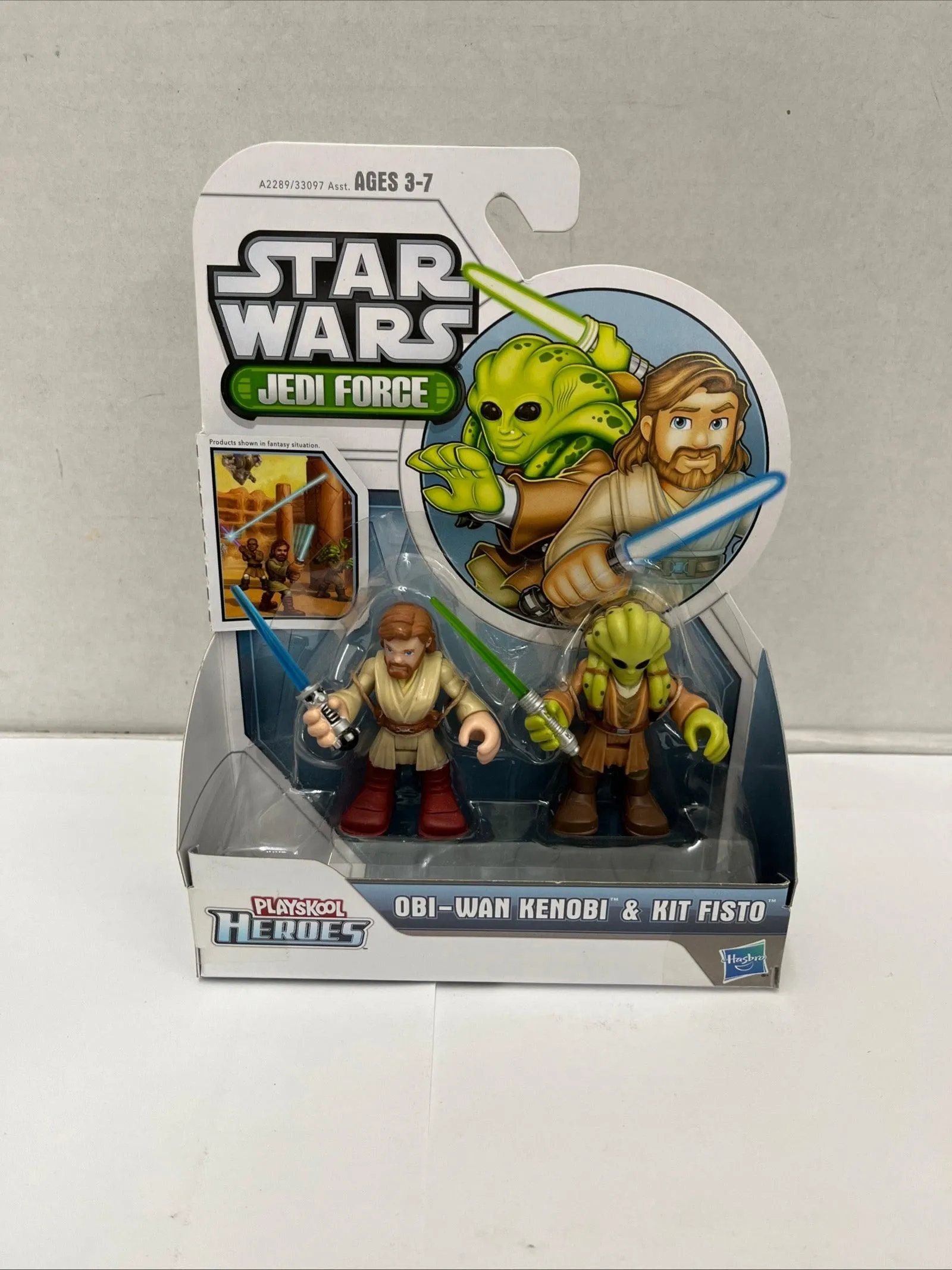 2013 Playskool Heroes Star Wars Obi-Wan Kenobi & Kit Fisto Action Figure - NEW