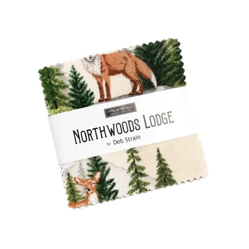 Northwoods Lodge 2.5" Mini Charm 56190MC Moda