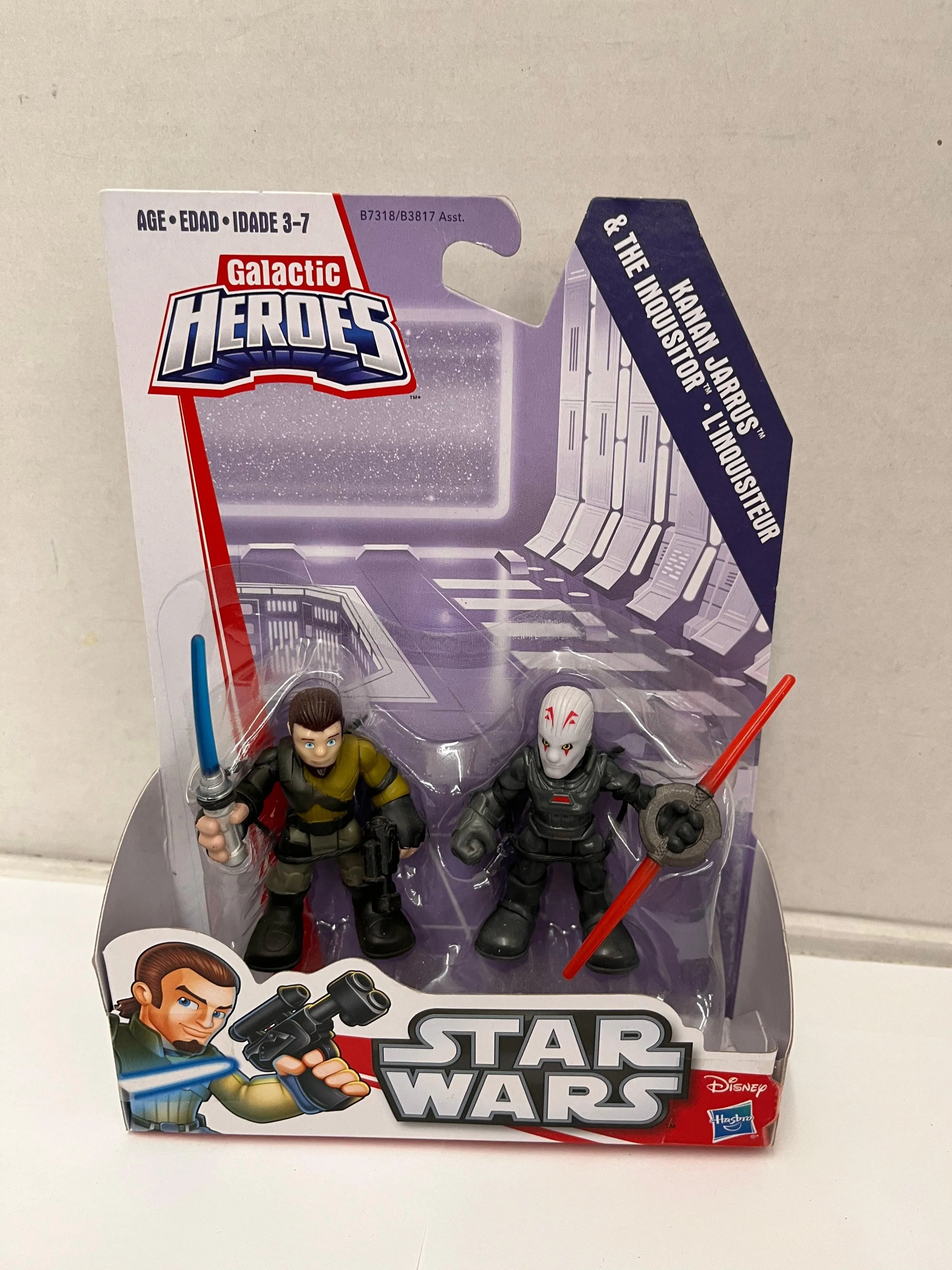 PLAYSKOOL STAR WARS GALACTIC HEROES SITH INQUISITOR & KANAN JARRUS REBELS