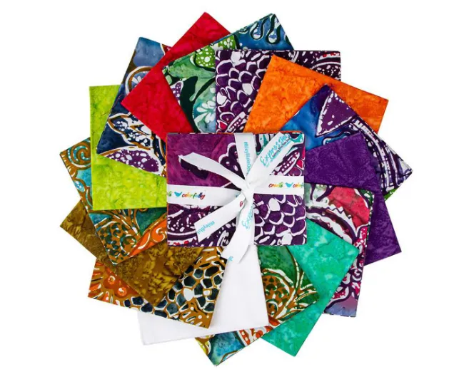 Vintage Sogan Expressions Batiks 15 Fat Quarter Bundle FQ-23257-15 Riley Blake
