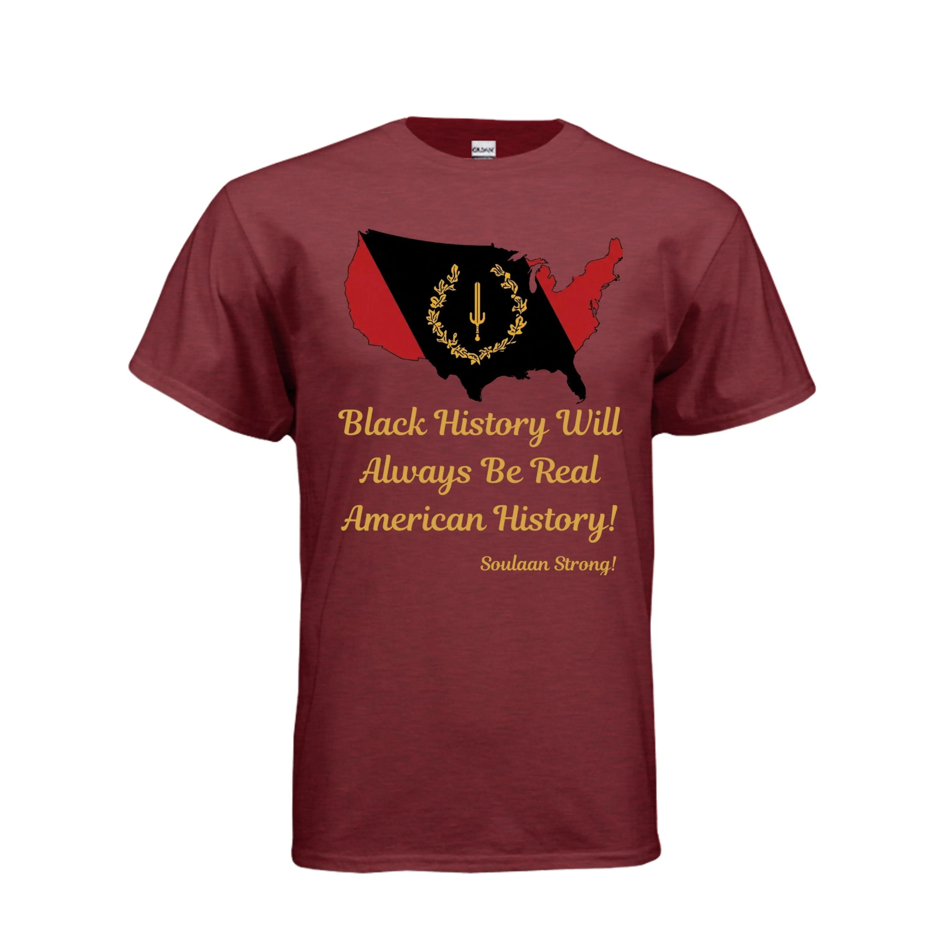 Black American Heritage Flag T-Shirt
