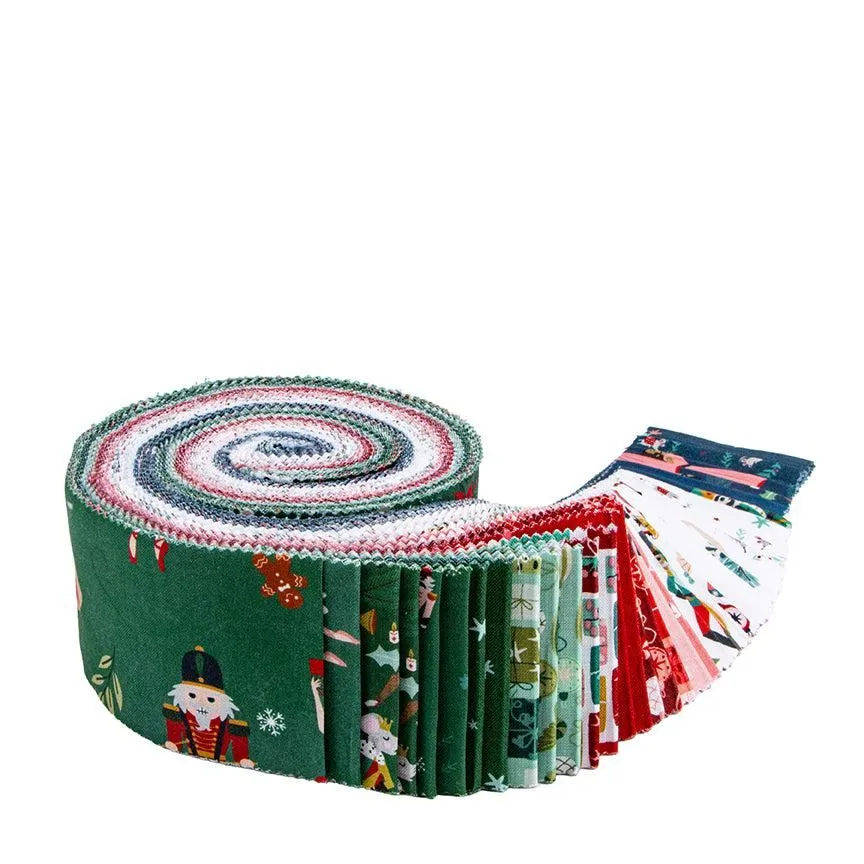 Nutcracker Tradition 2.5" Rolie Polie Jelly Roll Jennifer Long Riley Blake RP-17670-40