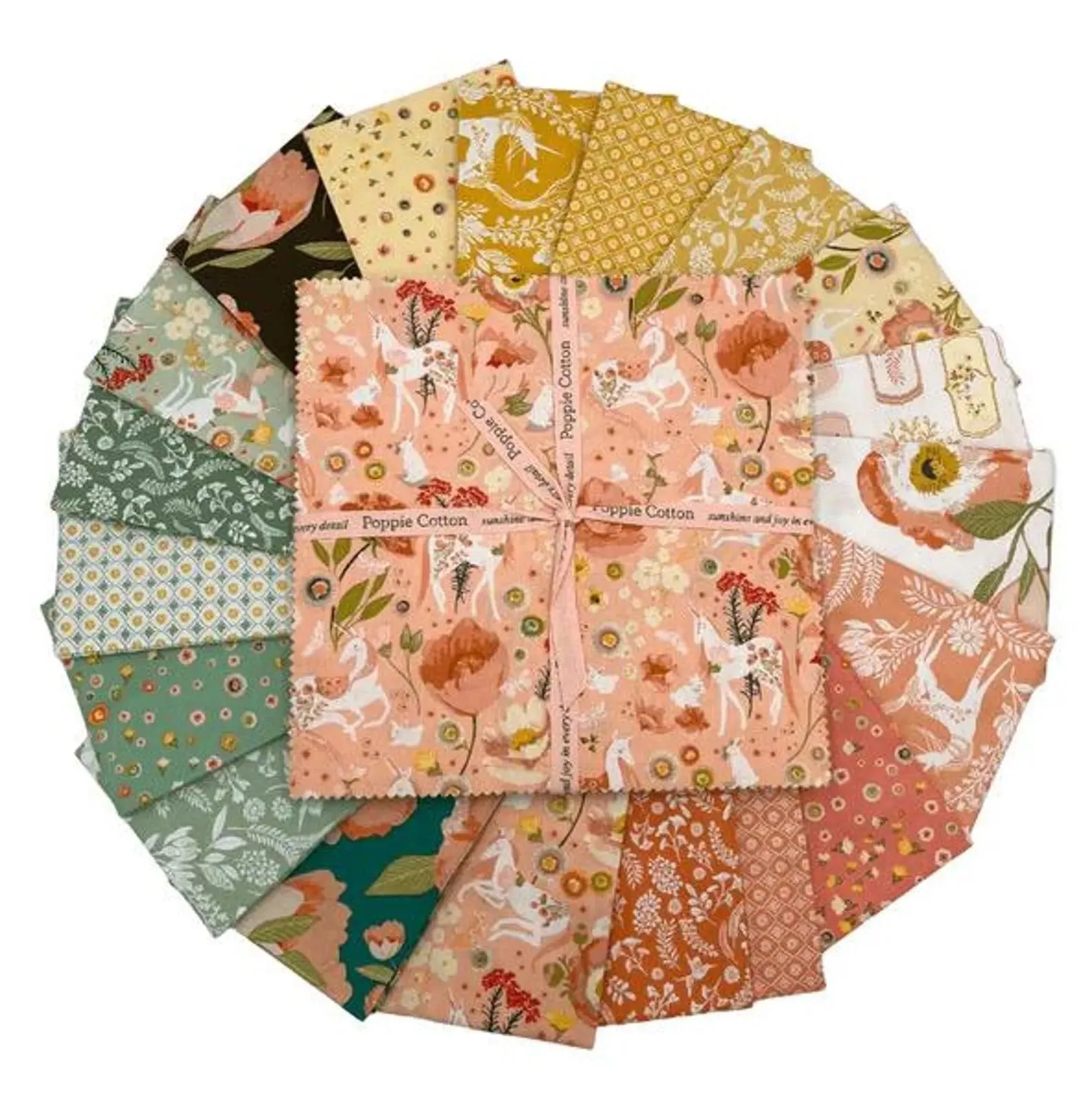 Unicorn Dreams 10" Layer Cake by Ginger Deverell for Poppie Cotton UD25727