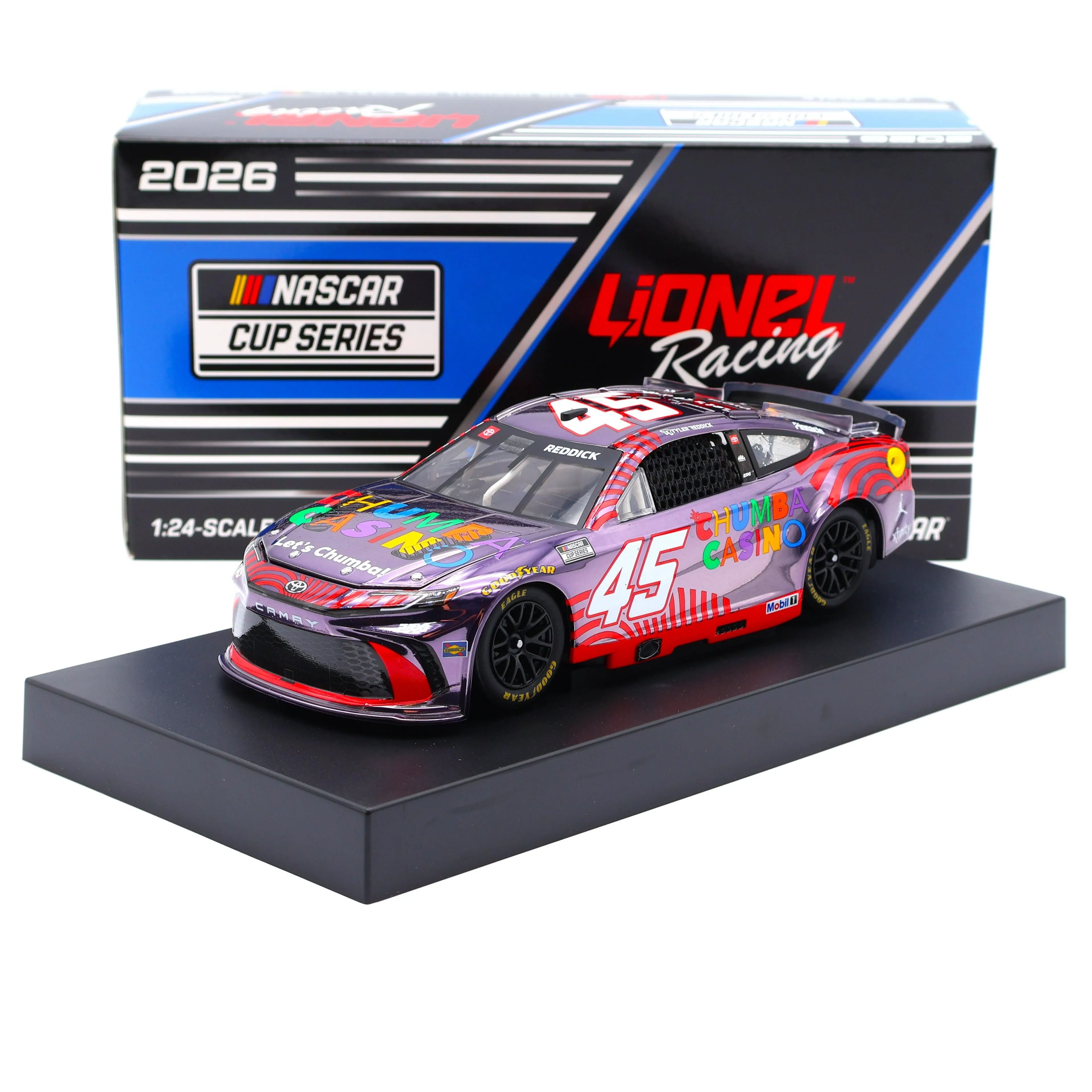 Tyler Reddick 2026 Chumba Casino Color Chrome 1:24 Nascar Diecast