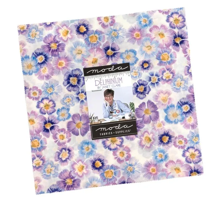 Delphinium 10" Layer Cake Janet Clare Co Moda Fabrics 24650LC