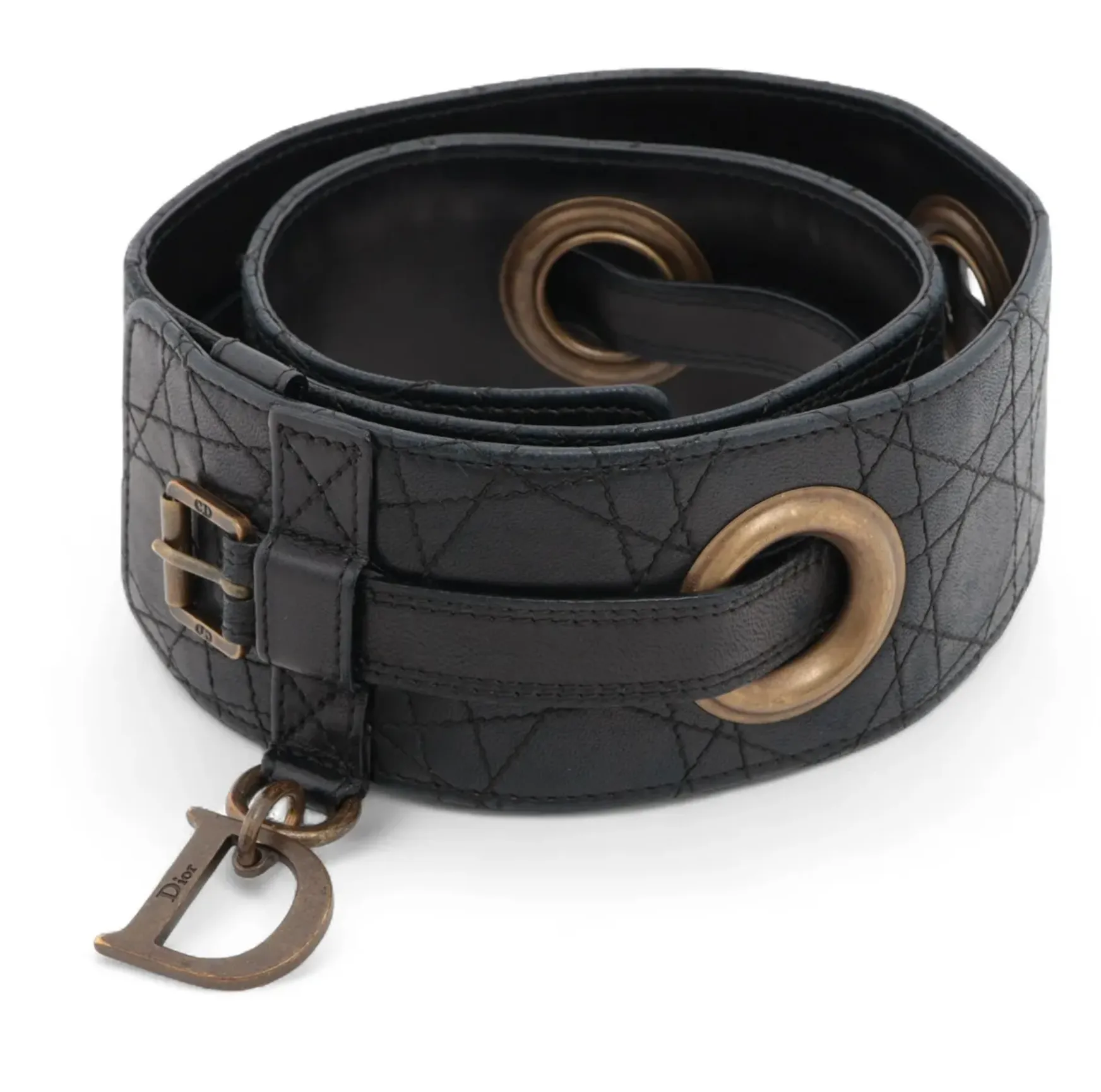 Christian Dior Cannage Belt sz 85 0829-1741