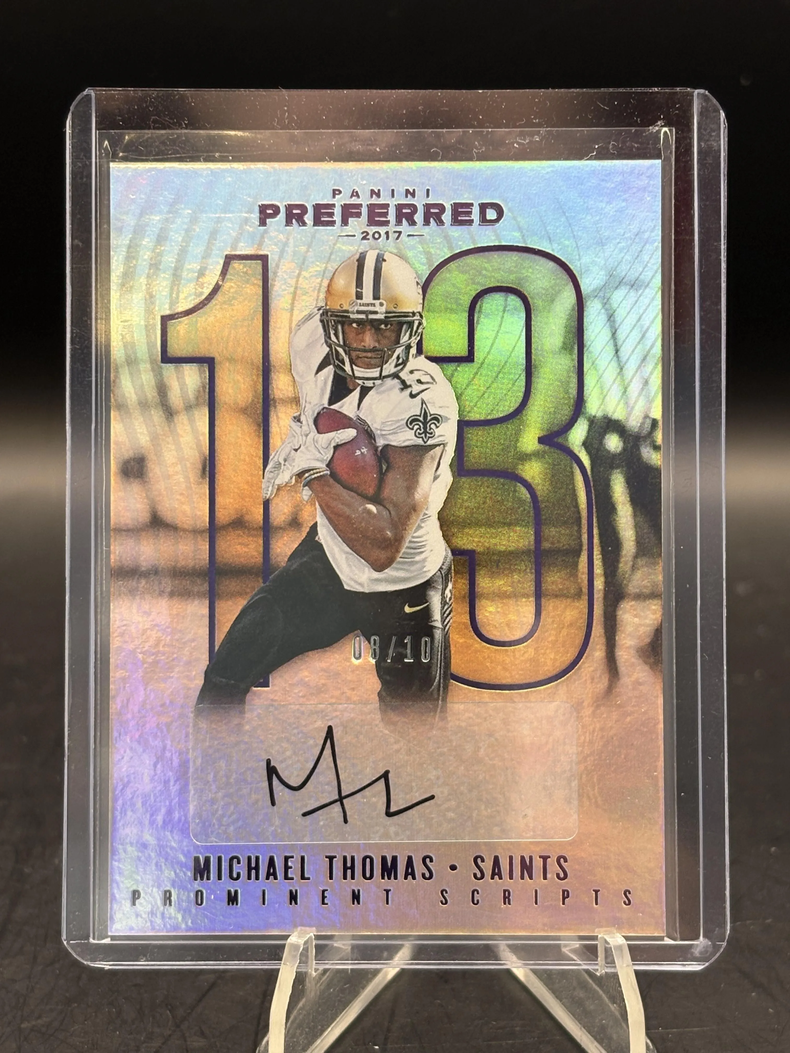 2017 Panini Preferred #232 Michael Thomas Purple #/10
