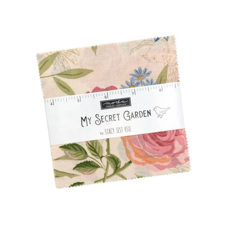My Secret Garden 5" Charm Pack Stacy Iest Hsu 20980PP Moda