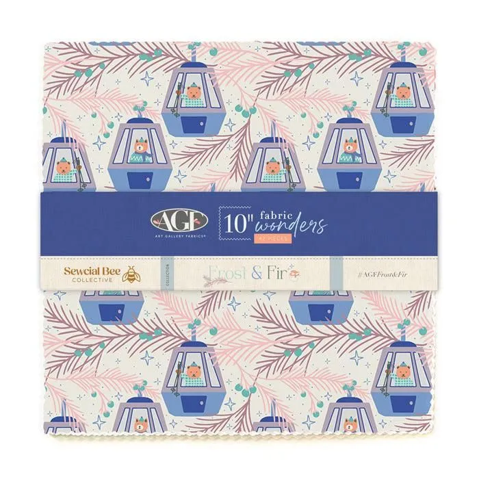 Frost & Fir 10" Squares Layer Cake Sewcial Bee Collective Art Gallery Fabrics