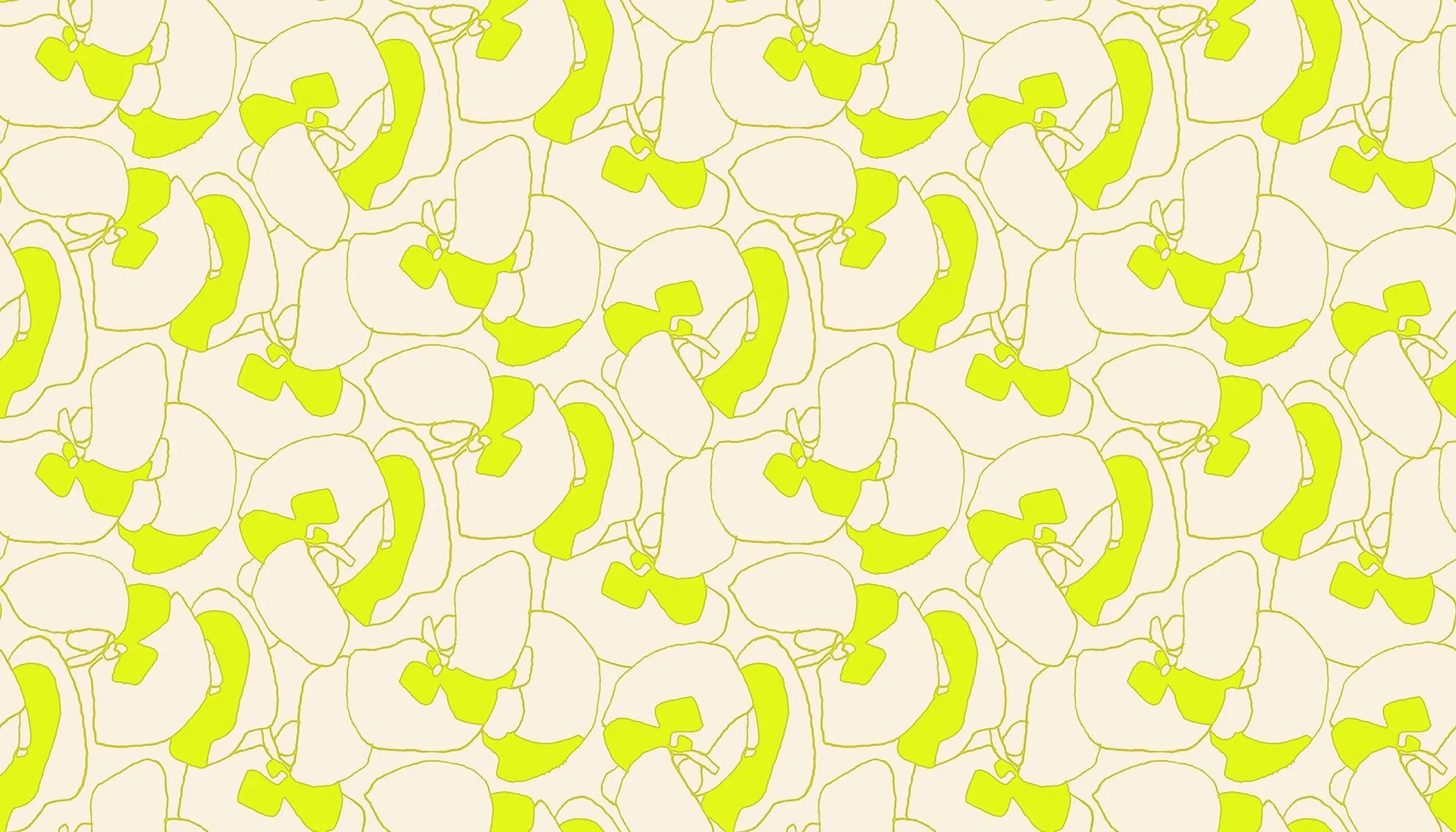 Memento Canvas - Seagrapes in Neon Yellow - Carolyn Friedlander