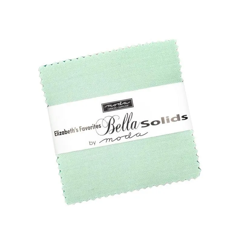 Bella Solids 2.5" Mini Charm Elizabeth's Favorites 9900MCE Moda