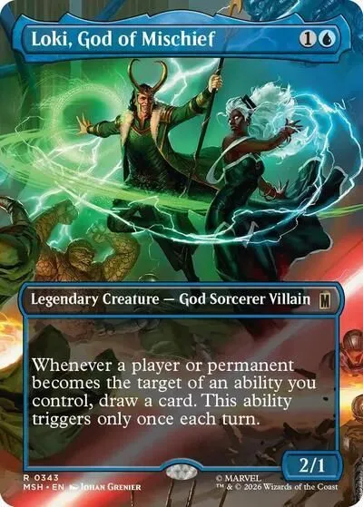 Loki, God of Mischief (Borderless) (Marvel Super Heroes) Near Mint