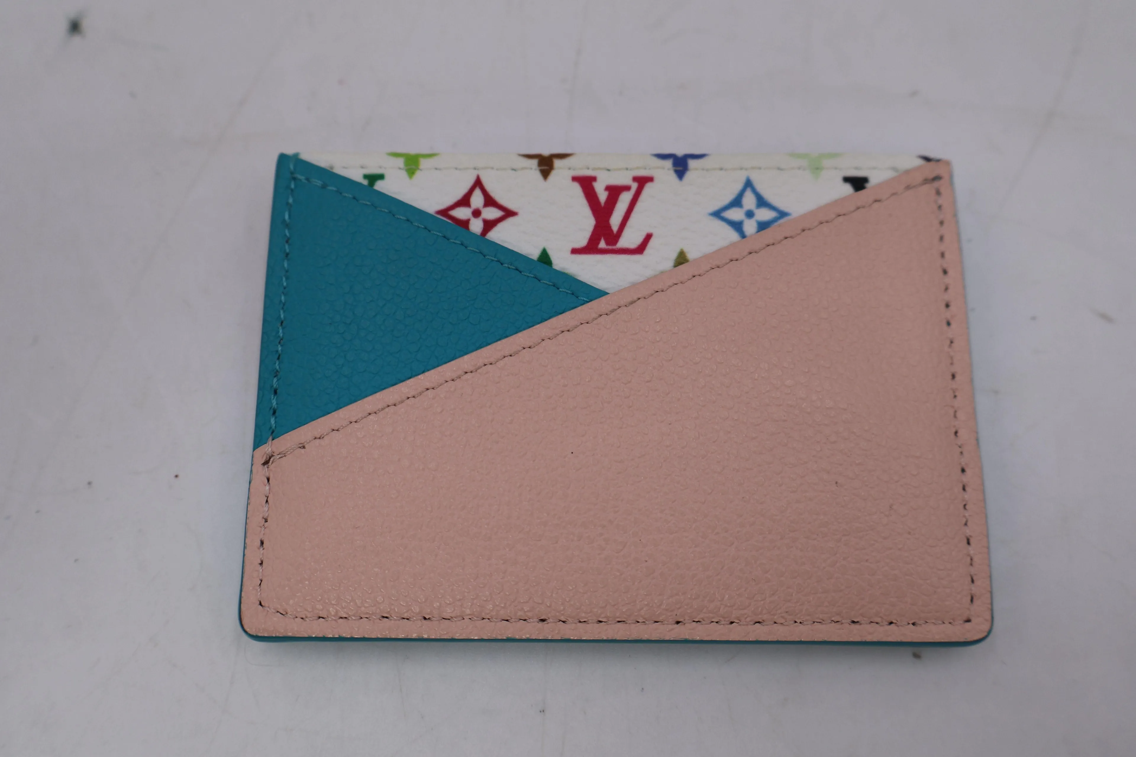 Louis Vuitton Monogram Multicolore Canvas and Leather Card Holder (59437)