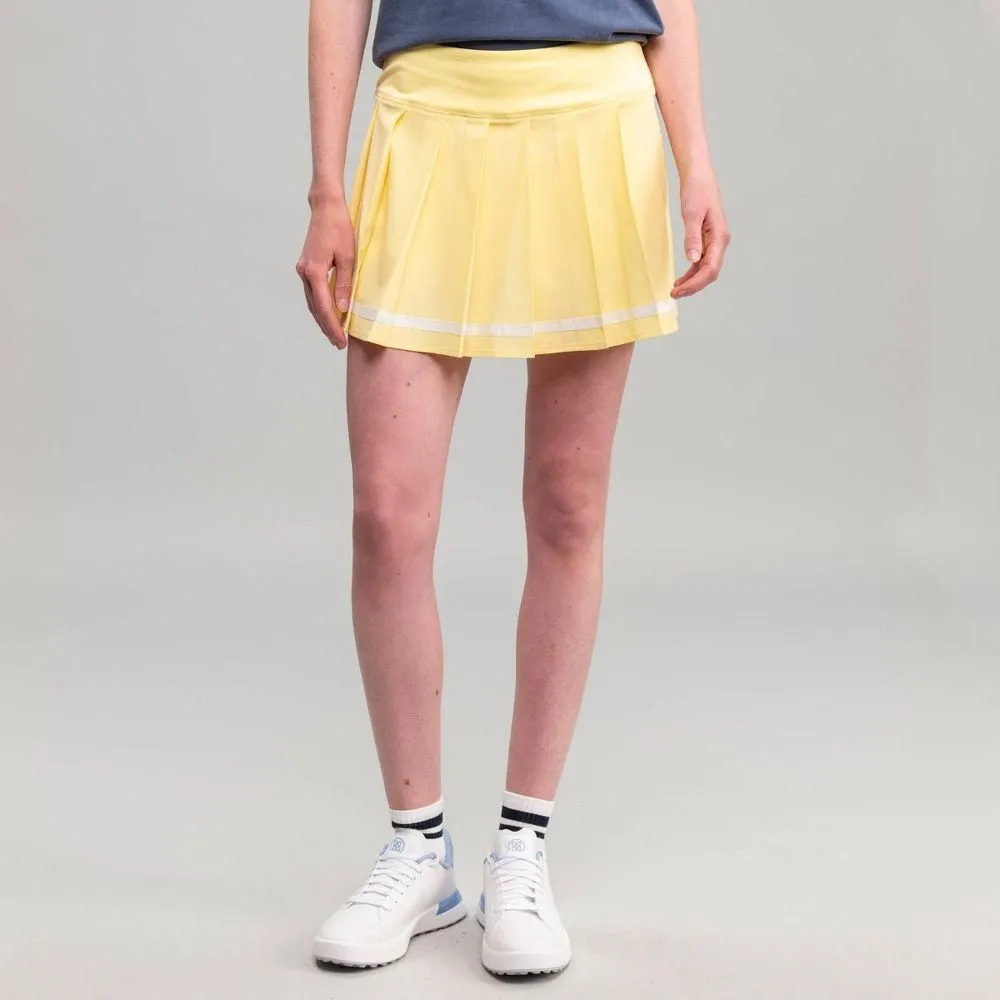 New without Tags - Richer Poorer Women's 14" Pleated Golf Skort - Yellow S