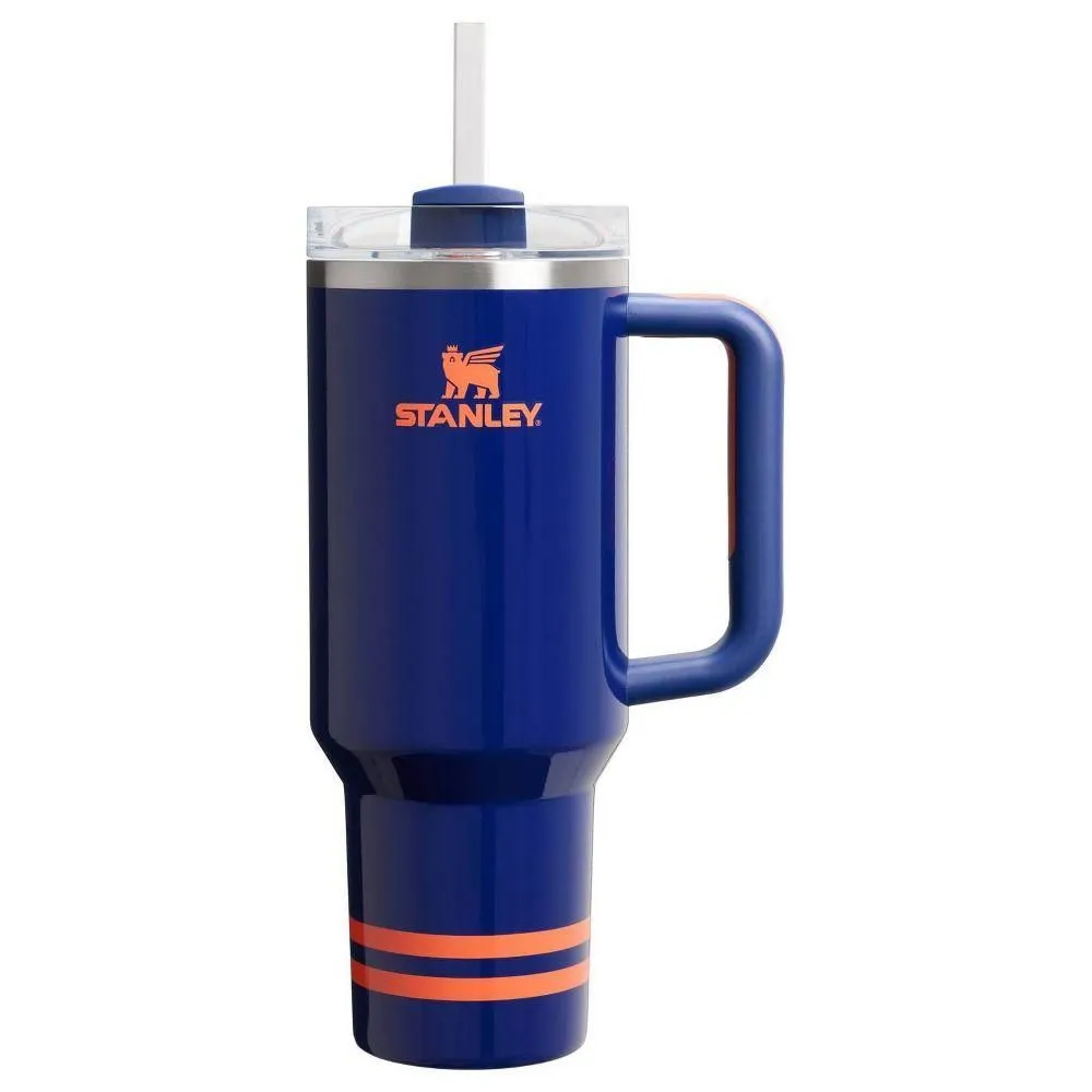 New without box - Size: 40oz - Stanley 40 oz Stainless Steel H2.0 Flowstate Quencher Tumbler Regal Blue Shimmer