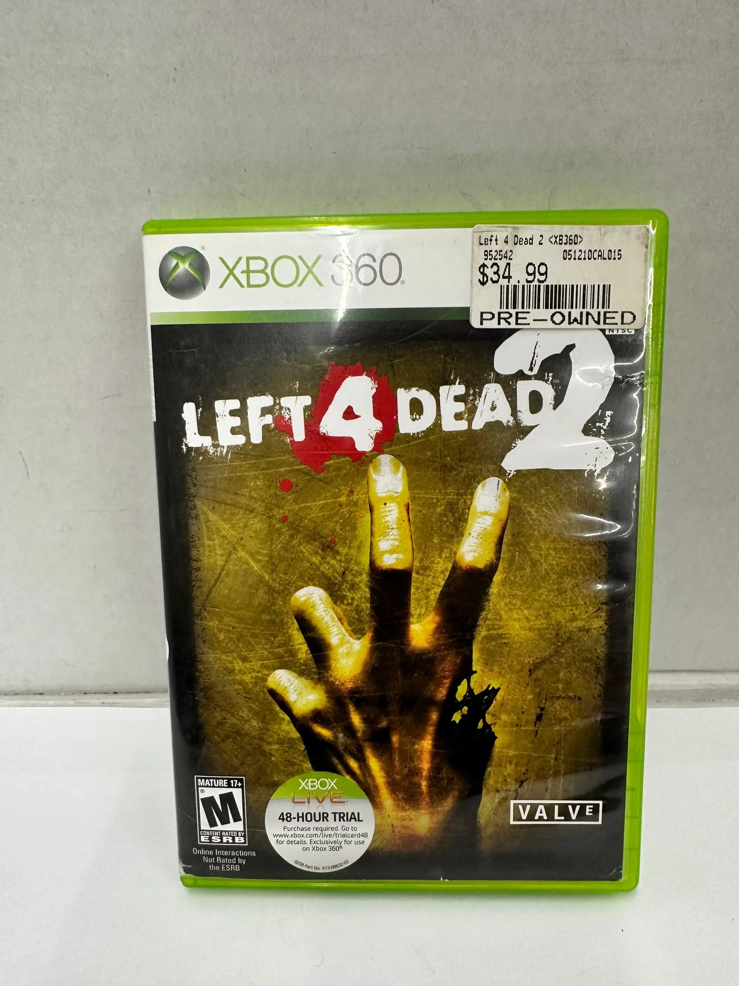 Microsoft Xbox 360 Left 4 Dead 2 Complete CIB W/ Manual and Case