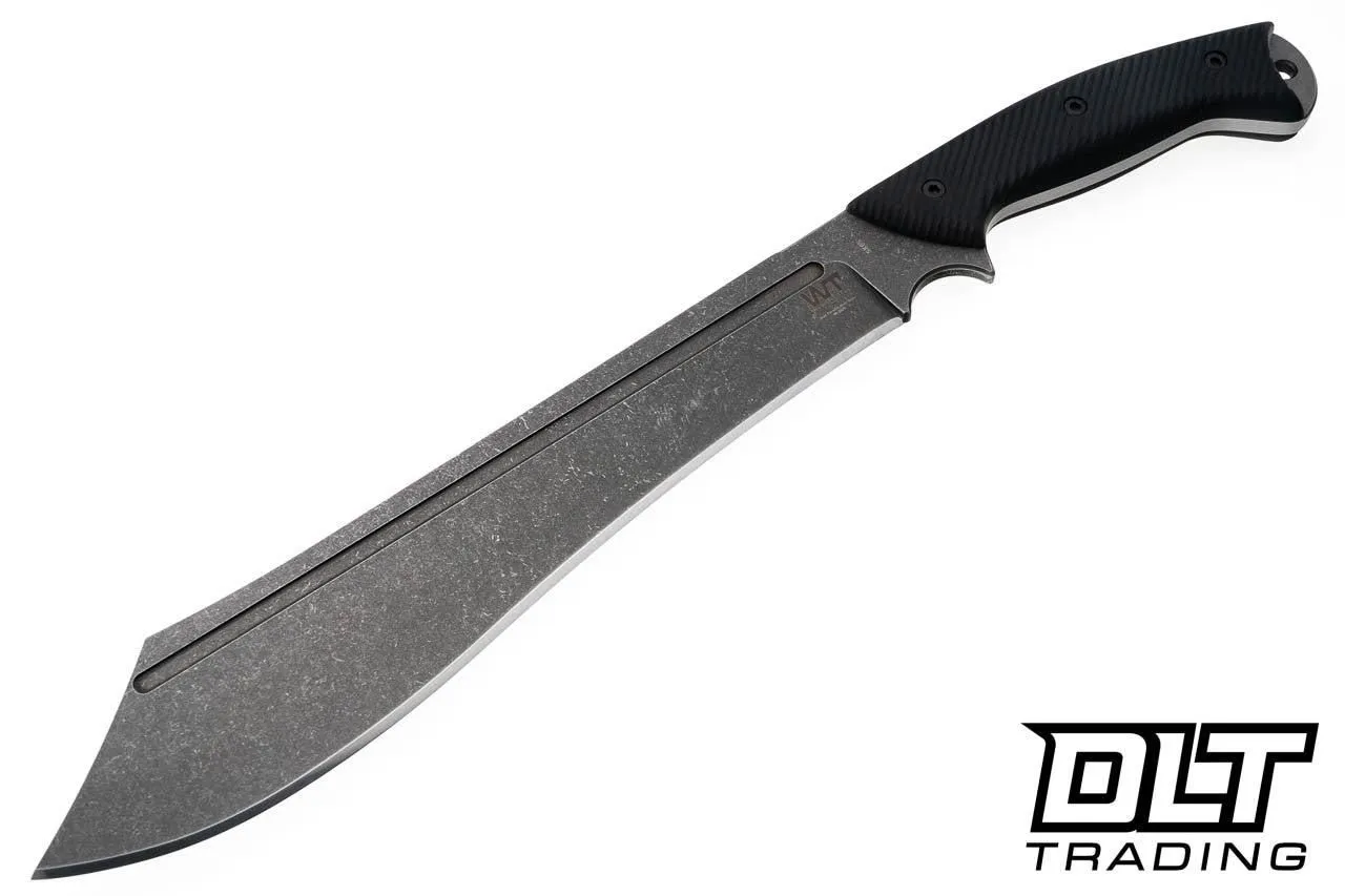 WTG Warhammer SK85 Dark Washed Blade - Black Grip - Black Kydex