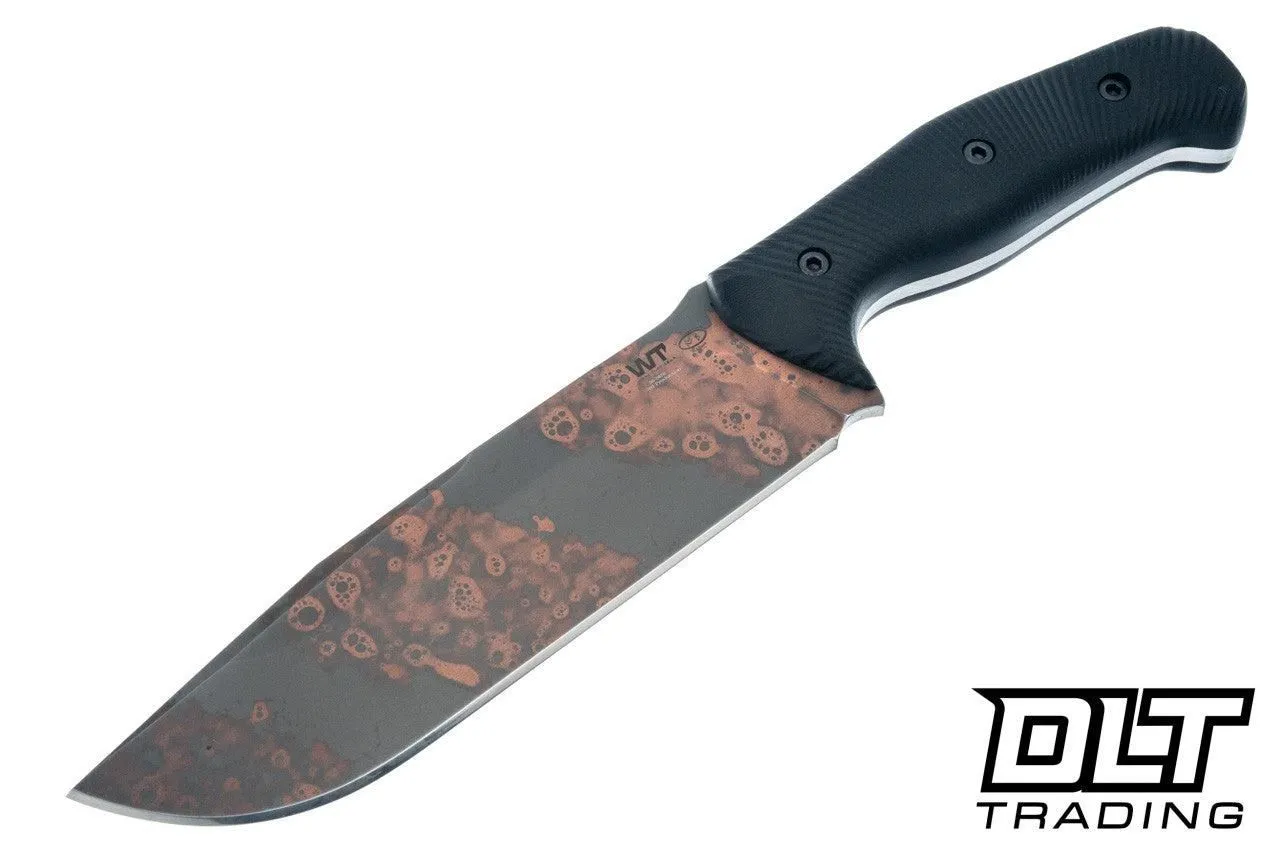 WTG Wolverine Gen 2 - K329 Copper Washed Blade - Black G-10 Textured Grip - Black Kydex