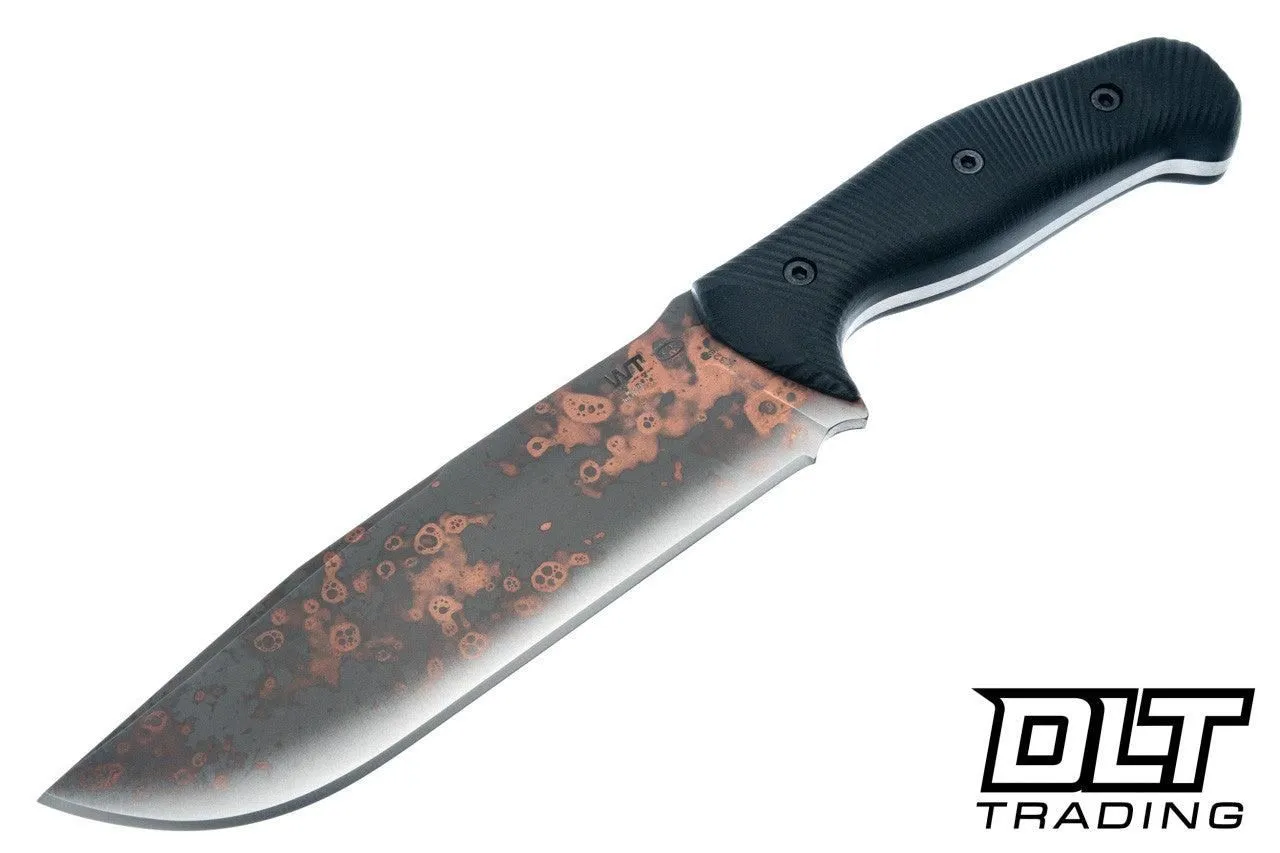 WTG Wolverine Gen 2 - K329 Vintage Copper Washed Blade - Black G-10 Textured Grip - Black Kydex