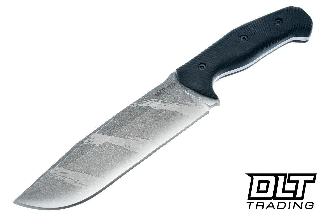 WTG Wolverine Gen 2 - K329 Vintage Tiger Stripe Blade - Black G-10 Textured Grip - Black Kydex