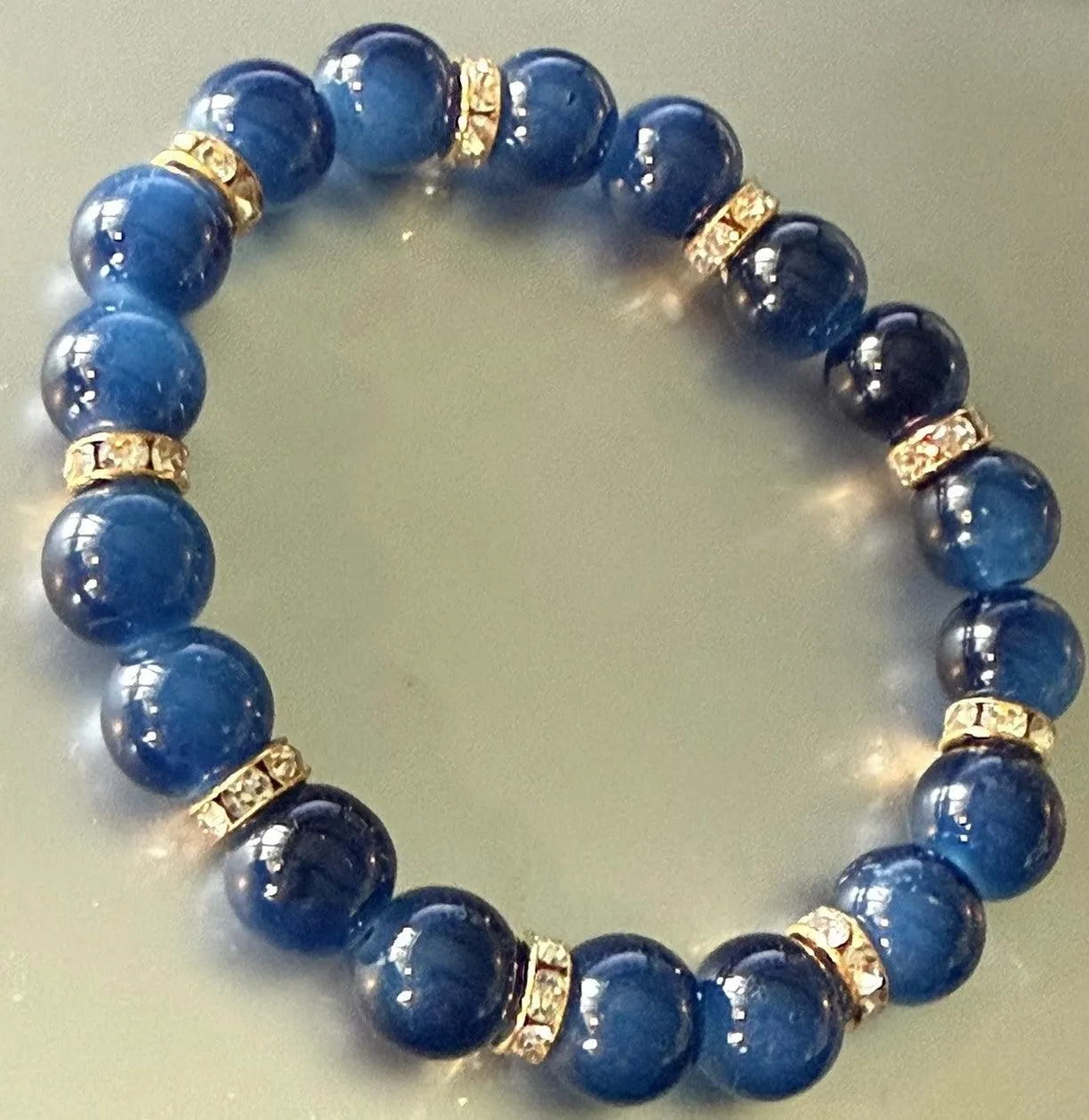 Jewelry-Blue Stone with Bling Bracelet