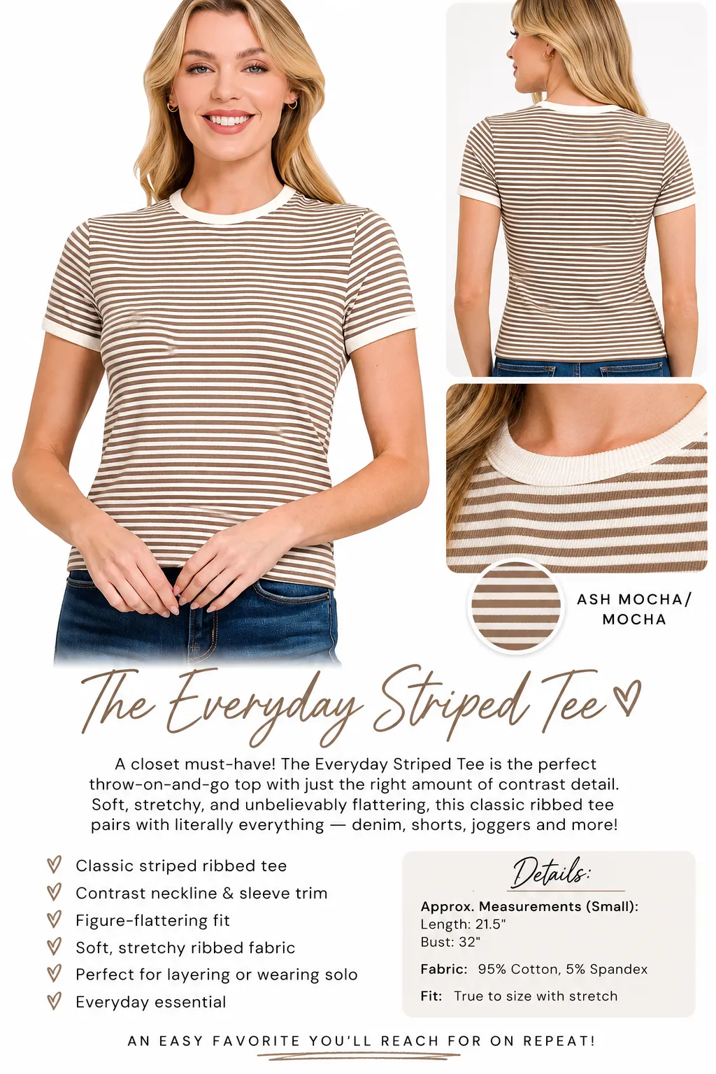 The Everyday Striped Tee