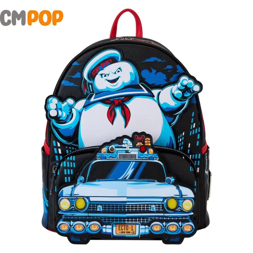 Ghostbusters Stay Puft Chasing Mini Backpack  - Loungefly