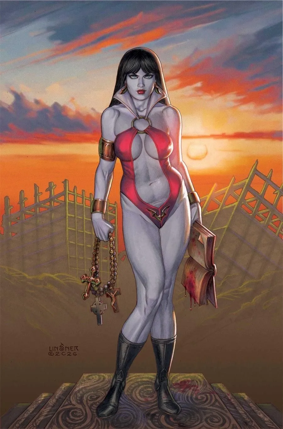 VAMPIRELLA ARMAGGEDON #12 - JOSEPH MICHAEL LISNER COVER G 1:10 VIRGIN VARIANT