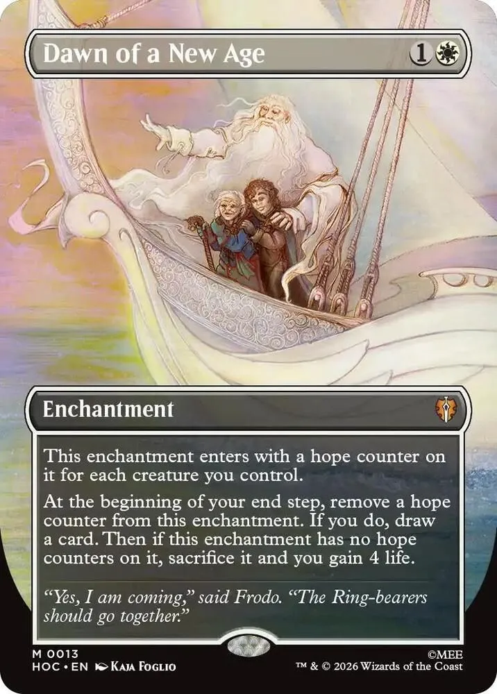 HOC, Dawn of a New Age, (Borderless), 53, M, Near Mint, (Foil), EN