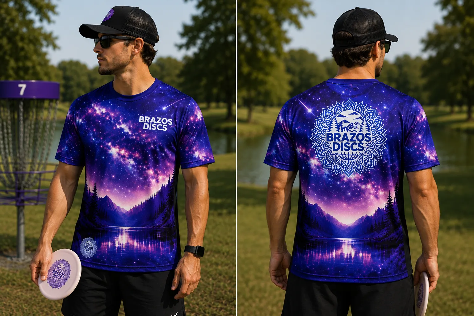 Brazos Discs Short Sleeve Galaxy Jersey