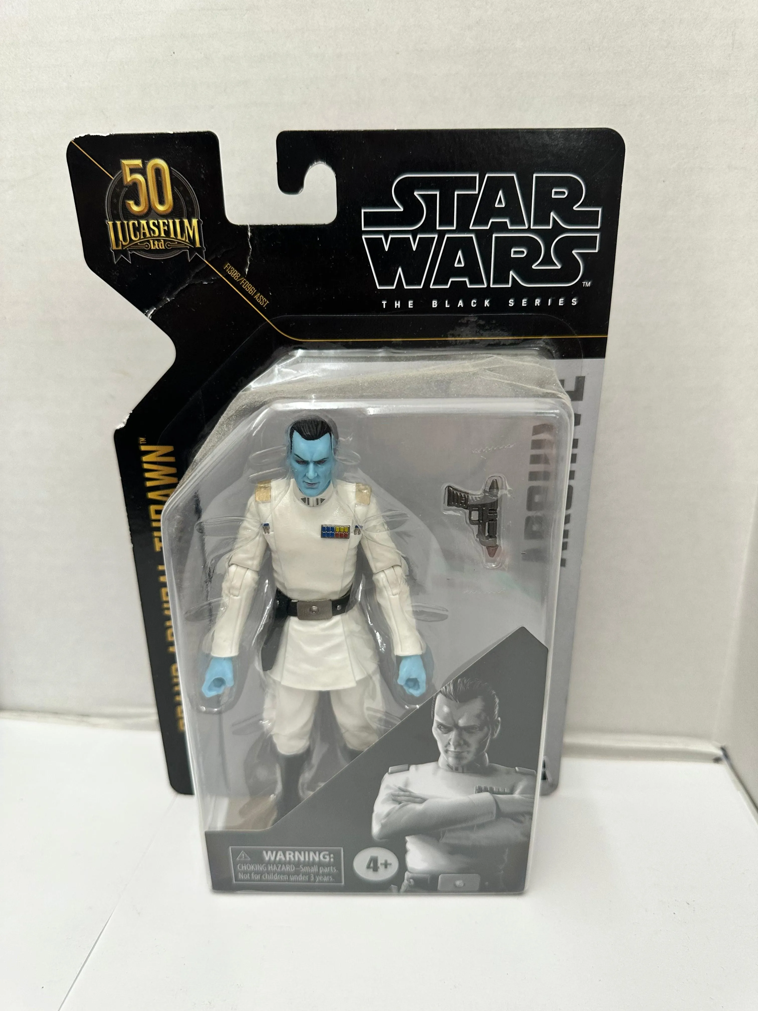 Star Wars Black Series Archive Grand Admiral Thrawn Figure Some Box Damage