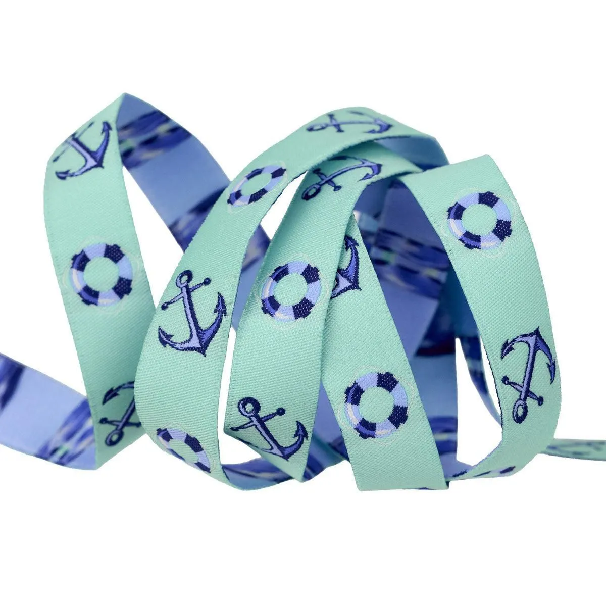 Floaties and Sinkies- Marine 5/8" Ribbon: Sold By the Yard