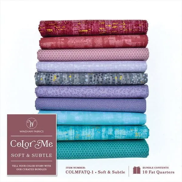 Color Me 10 Fat Quarter Bundle COLMFATQ-1 Soft & Subtle Windham