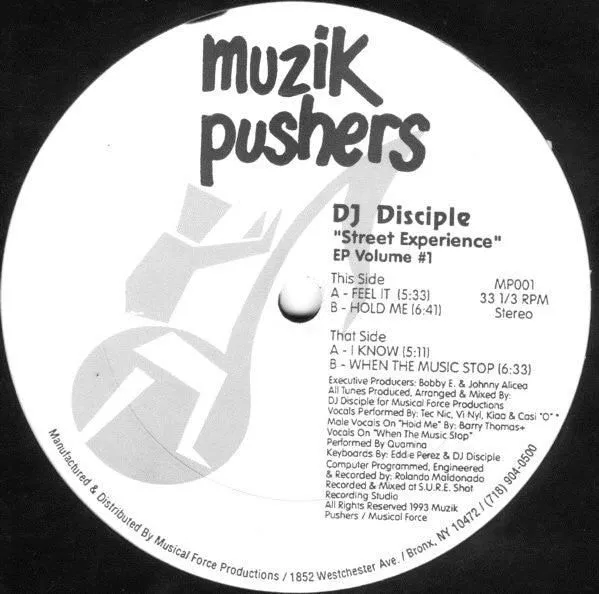DJ Disciple - Street Experience EP Volume #1 (12", EP)