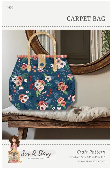 Carpet Bag Pattern Jennifer Long Riley Blake Designs P177-CARPETBAG
