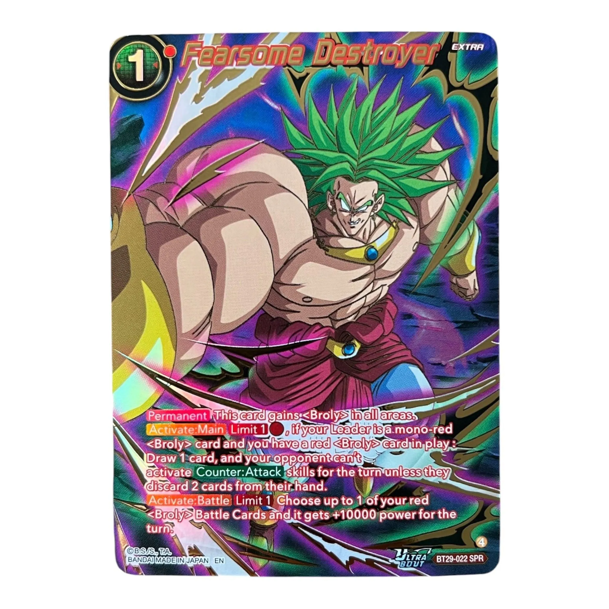 Dragon Ball Super Card Game Fearsome Destroyer BT29-022 SPR