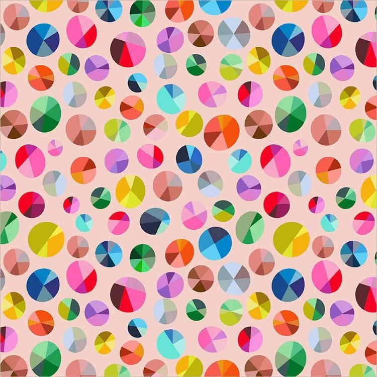 Freewheel - Blush, Happy Place by Annabel Wrigley for Windham Fabrics