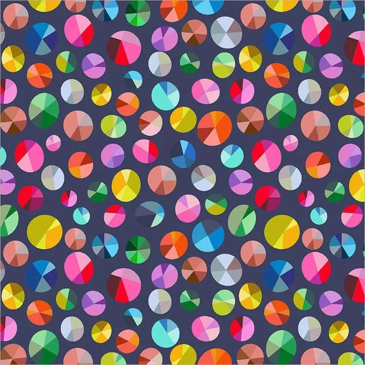 Freewheel - Nightsky, Happy Place by Annabel Wrigley for Windham Fabrics