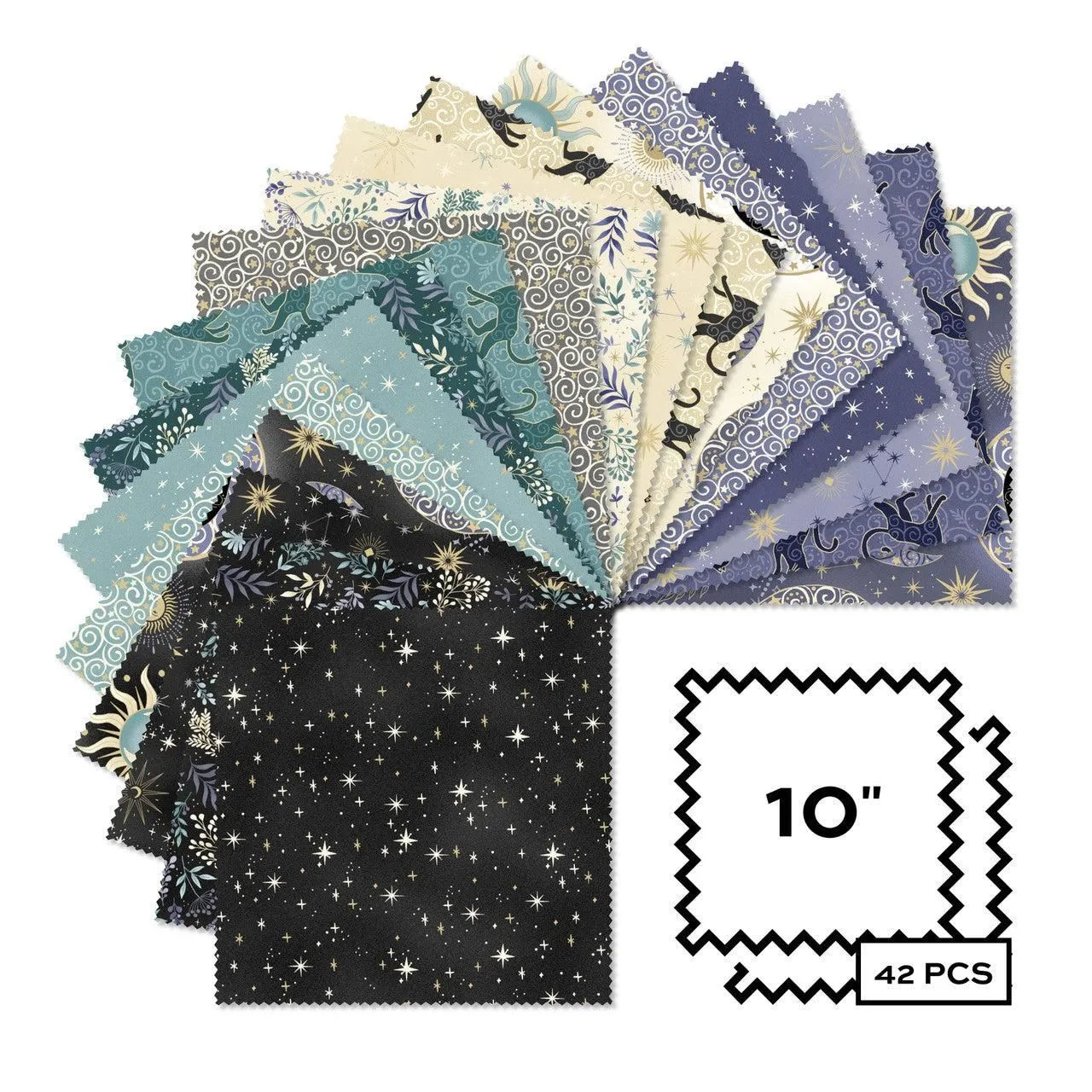 Charmed 10" Square Layer Cake 10-CHAR-42 Makower Andover