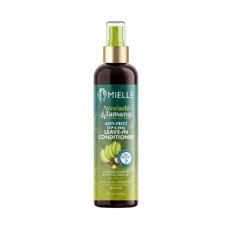 Mielle Avocado & Tamanu Anti-Frizz Slip & Seal Leave-In Conditioner – 8 oz
