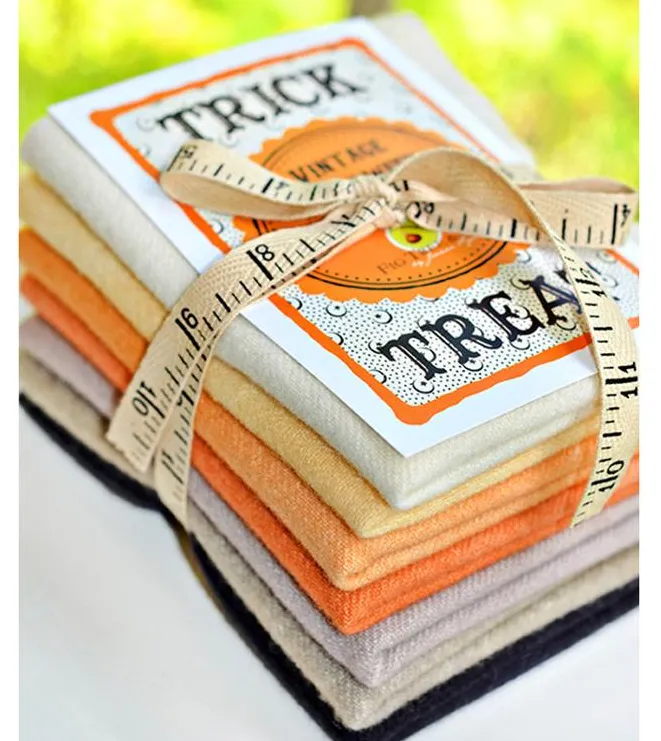 Trick Or Treat Wool Bundle by Fig Tree Co Moda Fabrics