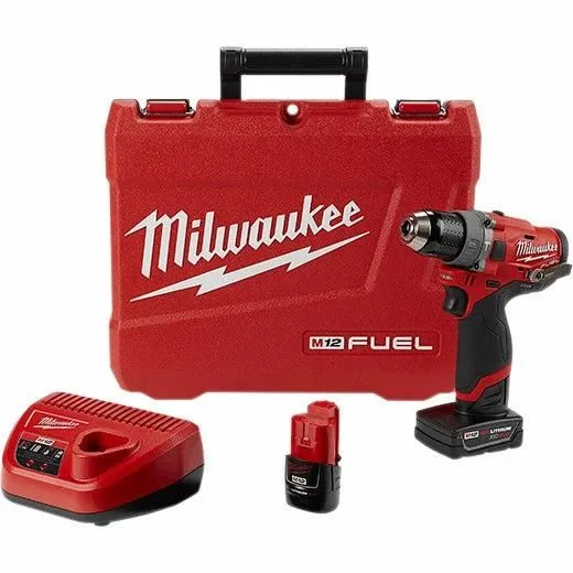 Milwaukee 2504-22 M12 Fuel Hammer Drill Kit