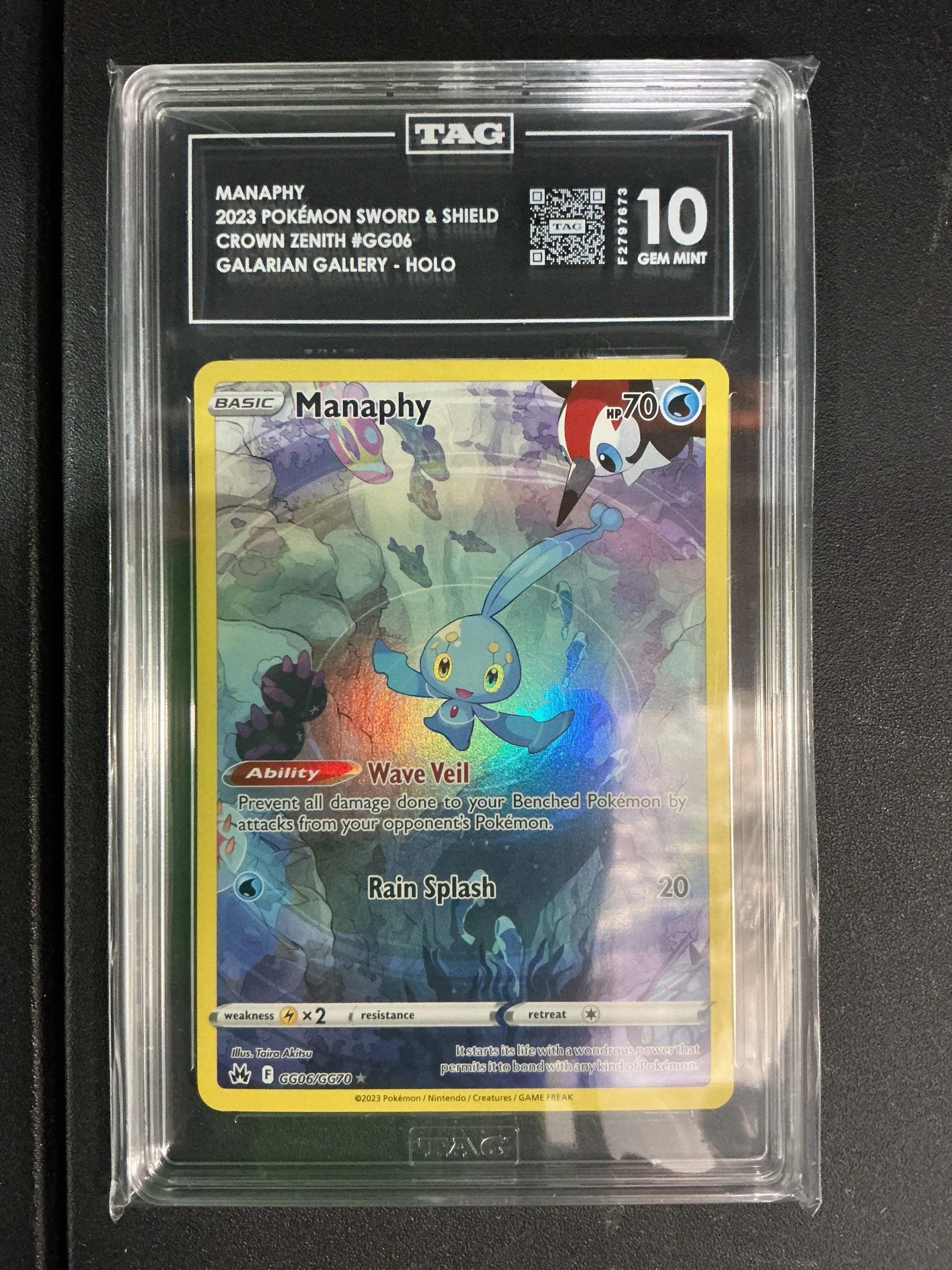 SWSH: Crown Zenith: Galarian Gallery Manaphy 10 TAG #GG06/GG70