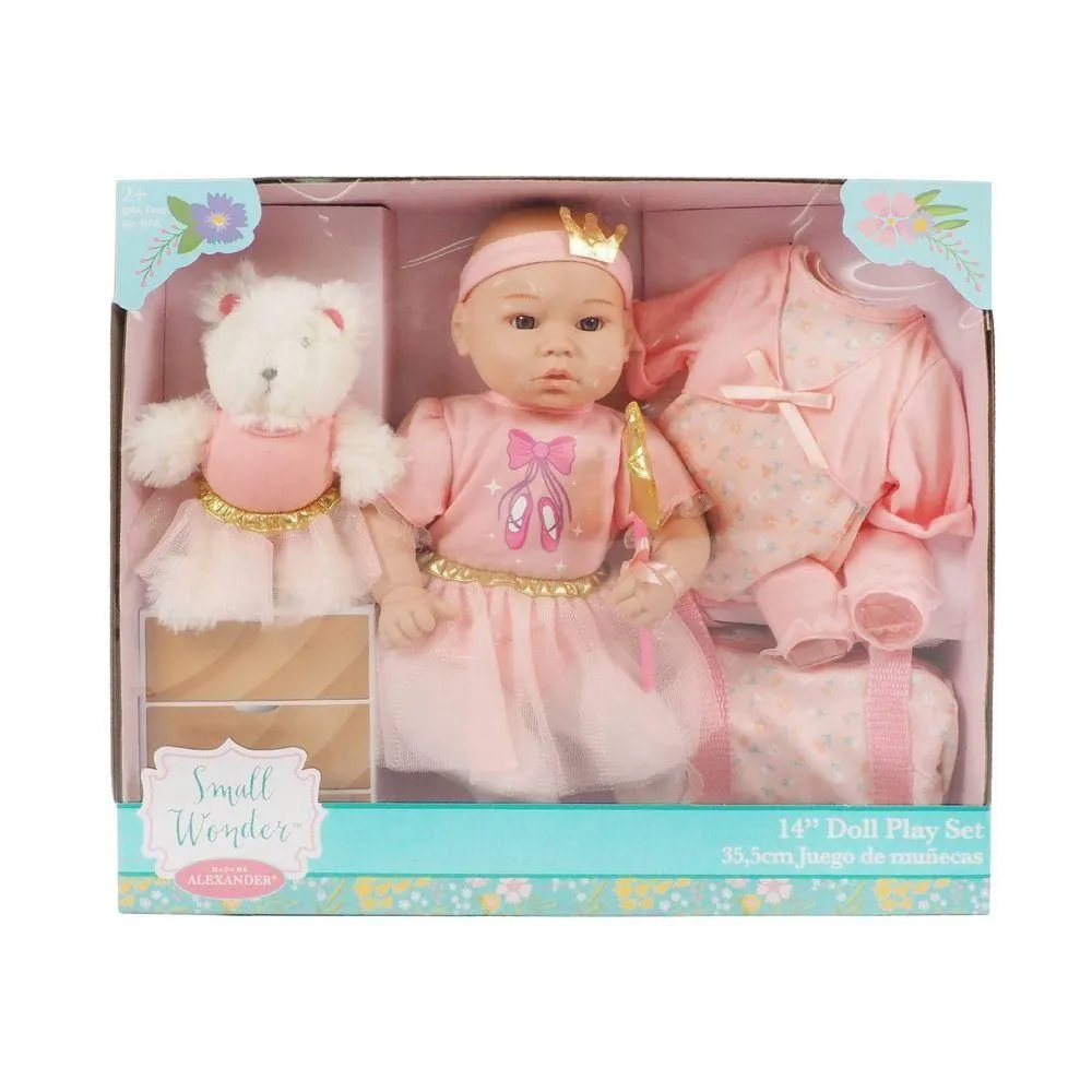 Brand New - Madame Alexander Small Wonder 14" Ballet Set - Blue Eyes
