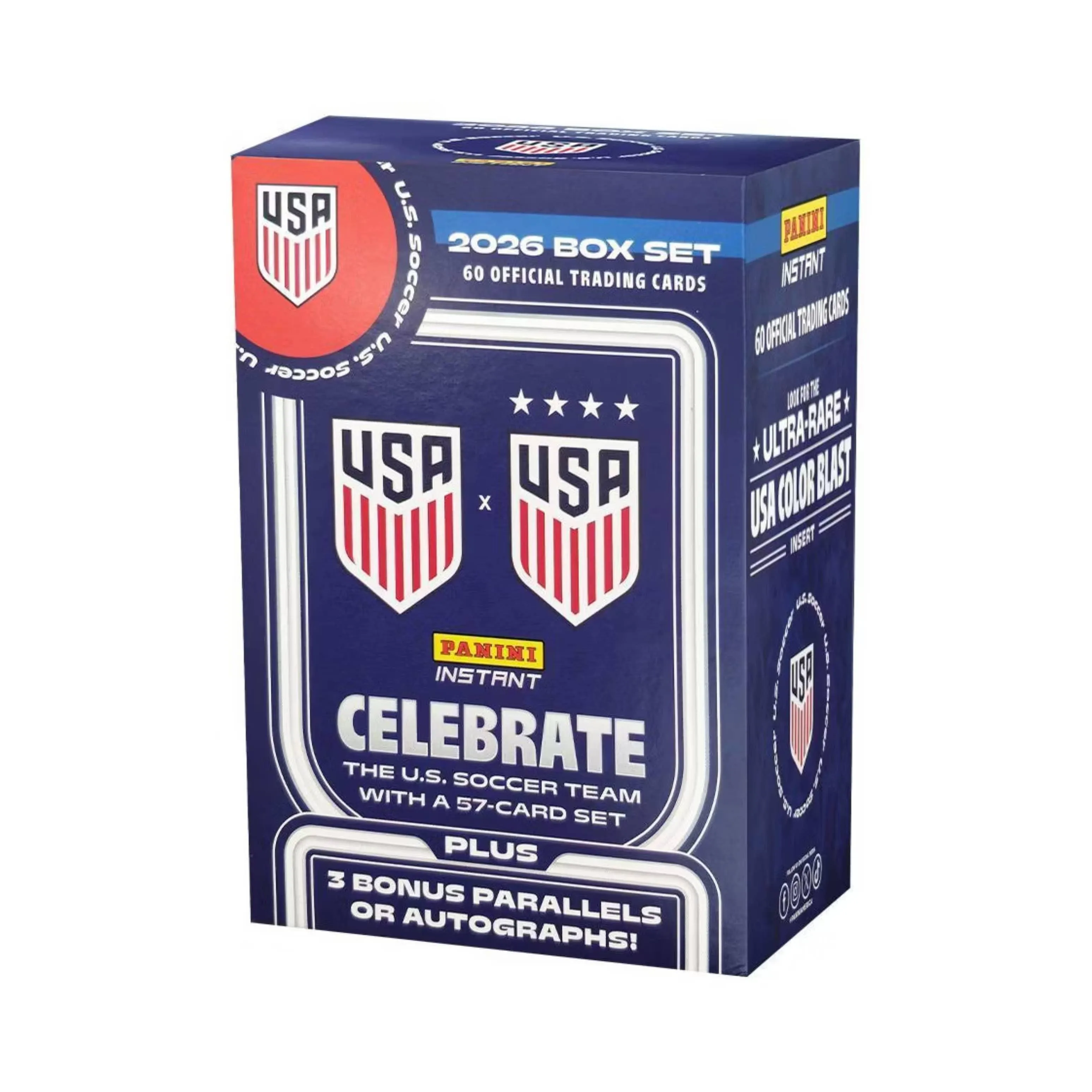 2026 Panini Instant USMNT & USWNT Soccer 60ct. Blaster Box